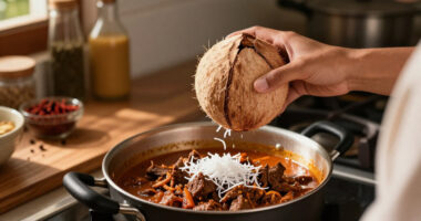 Why Coconut Is Essential To Beef Rendang