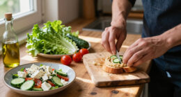 Bruschette Di Lattuga Con Insalata Alla Greca