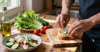 Bruschette Di Lattuga Con Insalata Alla Greca