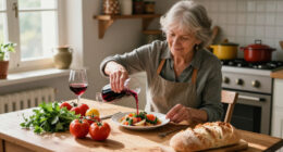 Centenarian Tullia Of Busto Arsizio Cooks And Drinks Wine At Lunch