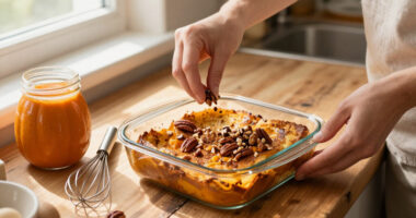 Make-Ahead Pumpkin French Toast Casserole