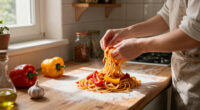 Pici In Salsa Di Peperoni Crudi
