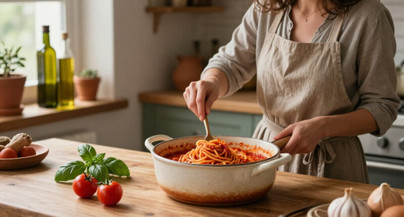 Spaghetti Al Pomodoro Della Chef Caterina Ceraudo