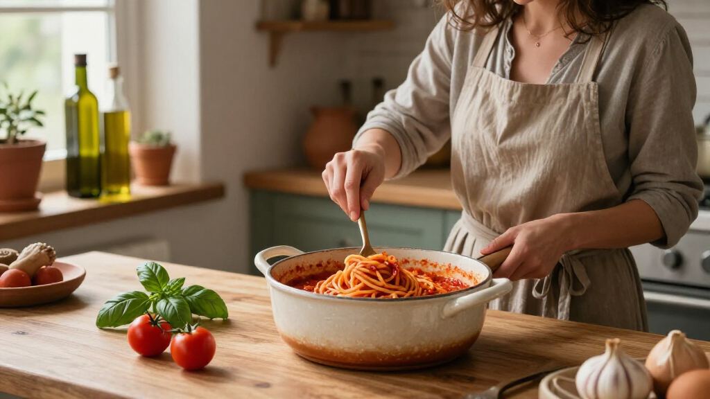 Spaghetti Al Pomodoro Della Chef Caterina Ceraudo