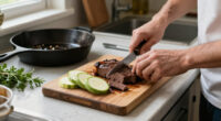 Tagliata Di Manzo Al Forno Con Zucchine