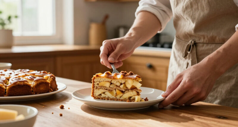 Brown Butter Apple Fritter Cake
