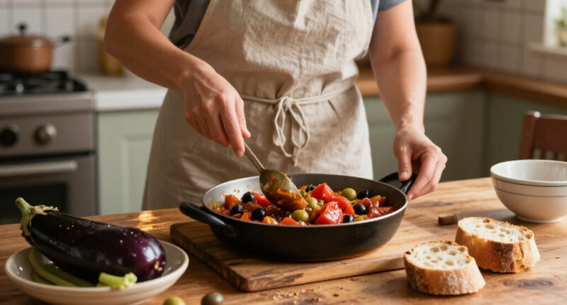 Caponata: Sicily's Sweet-and-Sour Eggplant Masterpiece