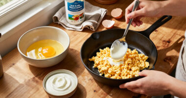 Not Milk, Not Cream: The Ingredient That Makes Scrambled Eggs Extra-Delicious