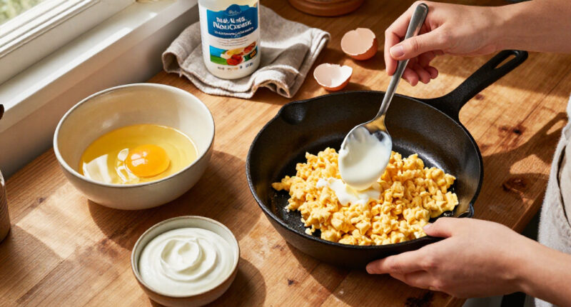 Not Milk, Not Cream: The Ingredient That Makes Scrambled Eggs Extra-Delicious