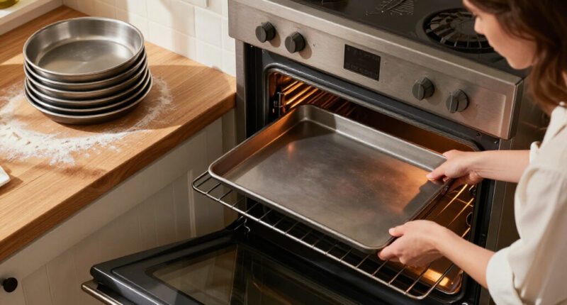 Why You Should Never Store Sheet Pans In Your Oven
